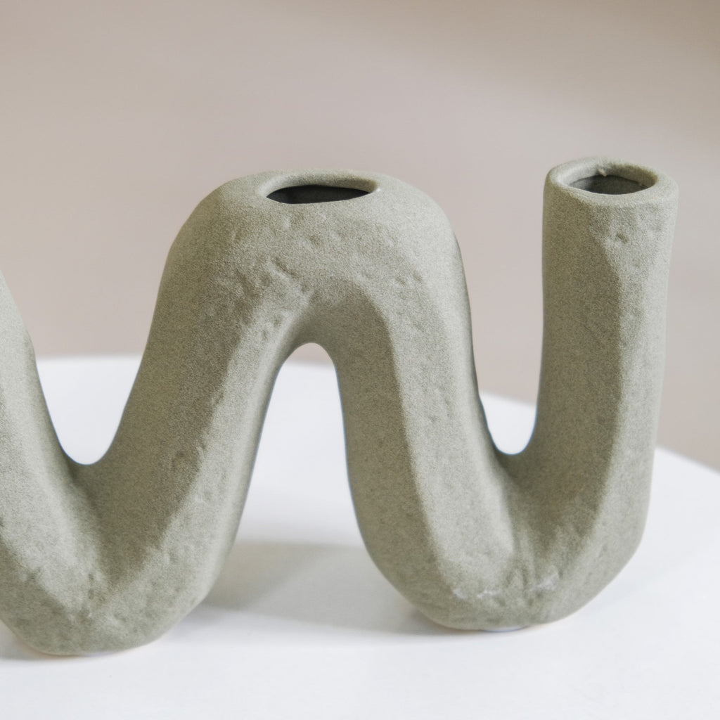 Matte Organic Chevron Vase Nestasia