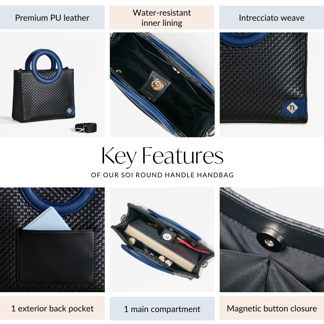 Soi Round Handle Handbag Nestasia