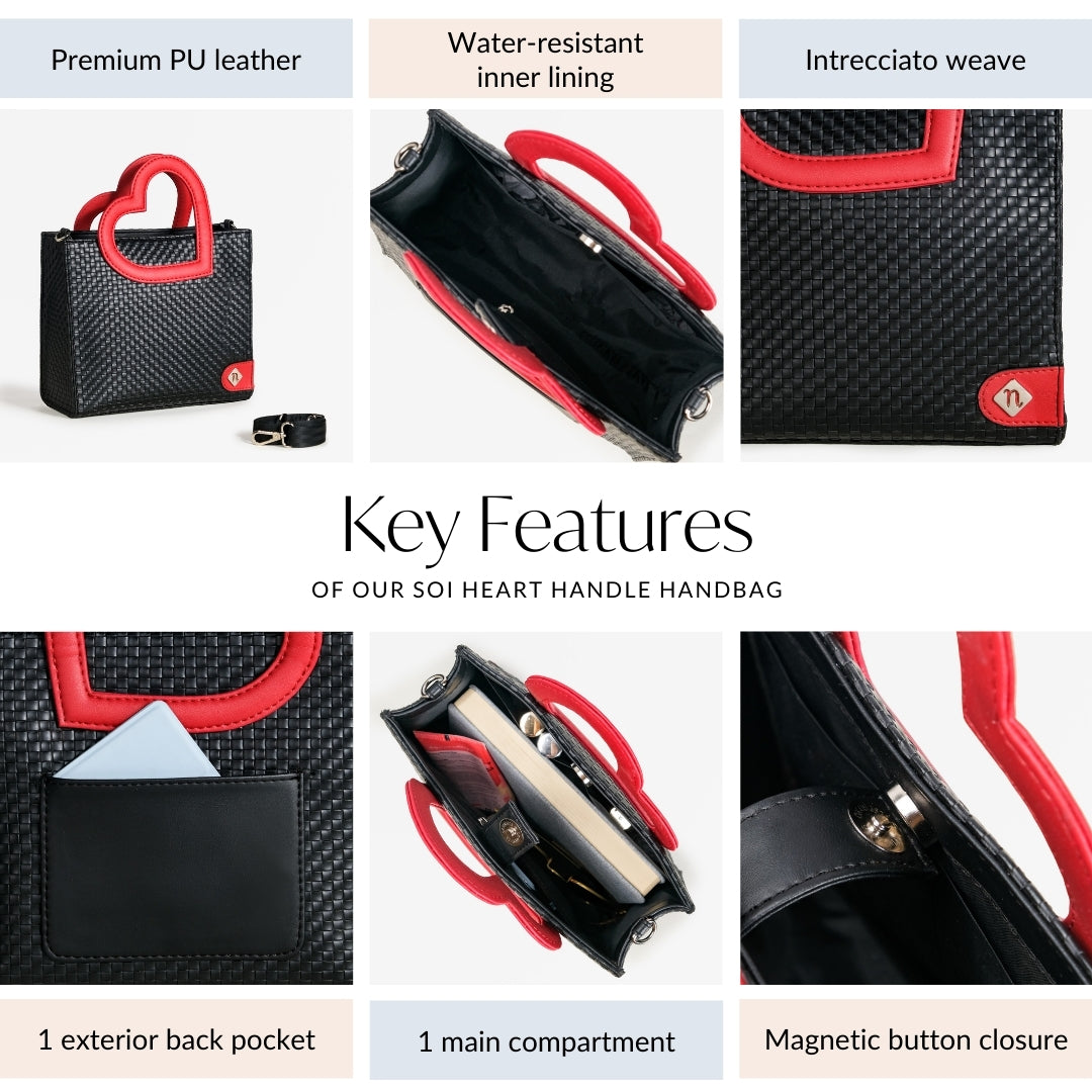 Soi Heart Handle Handbag Nestasia