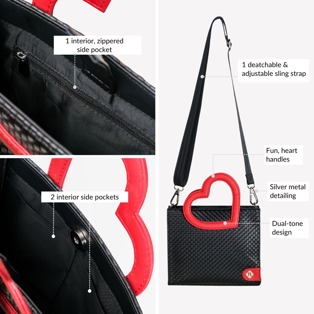 Soi Heart Handle Handbag Nestasia