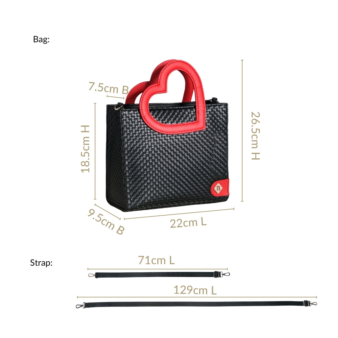 Soi Heart Handle Handbag Nestasia