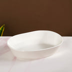 White 3 Tier Ceramic Fruit Bowl With Stand Nestasia