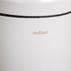 Clean Curve Metal Dustbin With Removable Bucket White 5000ml Nestasia