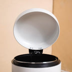 Clean Curve Metal Dustbin With Removable Bucket White 5000ml Nestasia