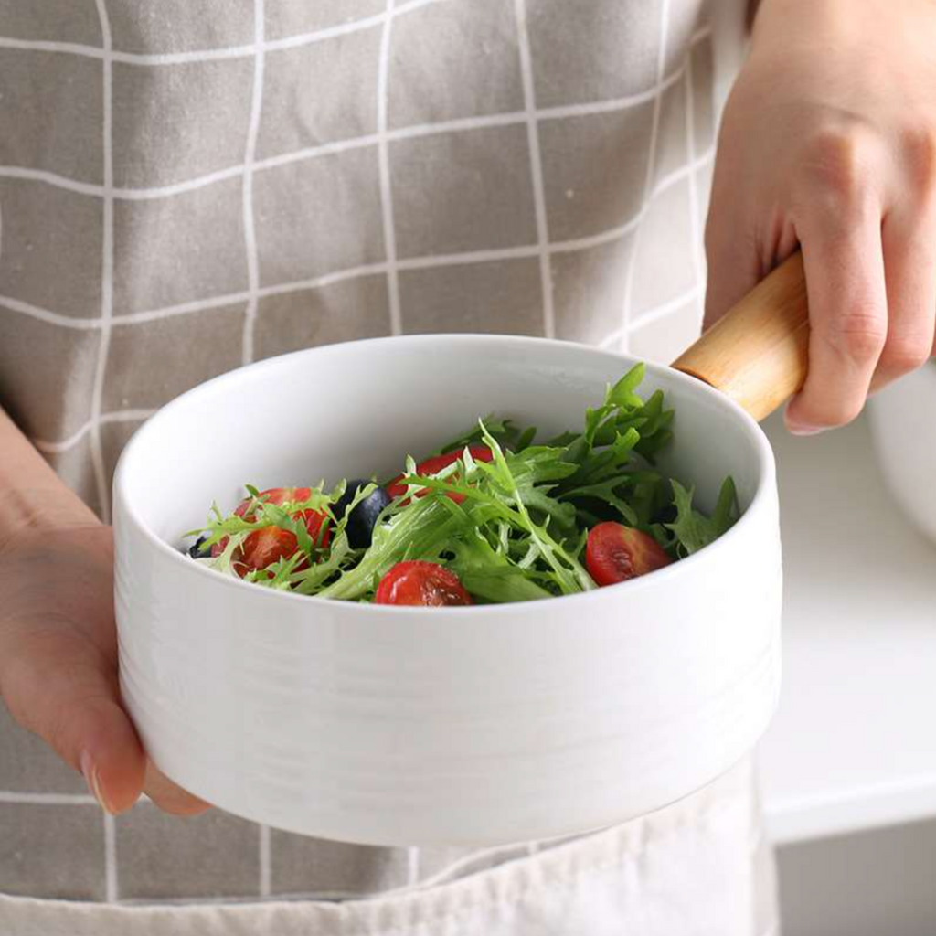 White Bowl with Handle Nestasia