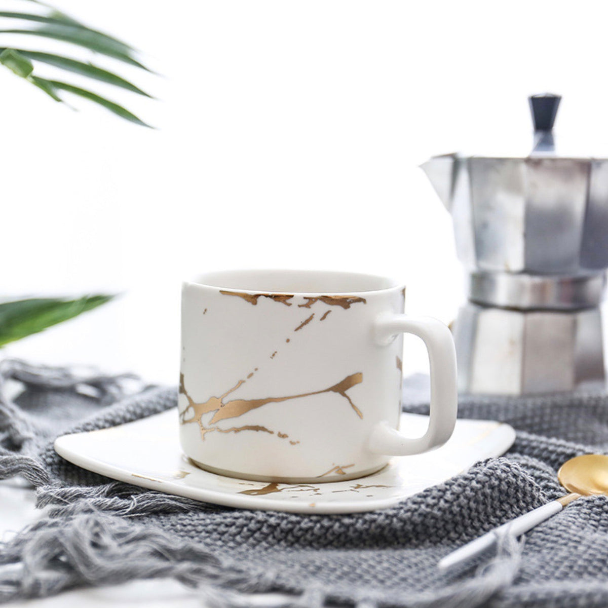 Marble Tea Cup and Saucer Nestasia