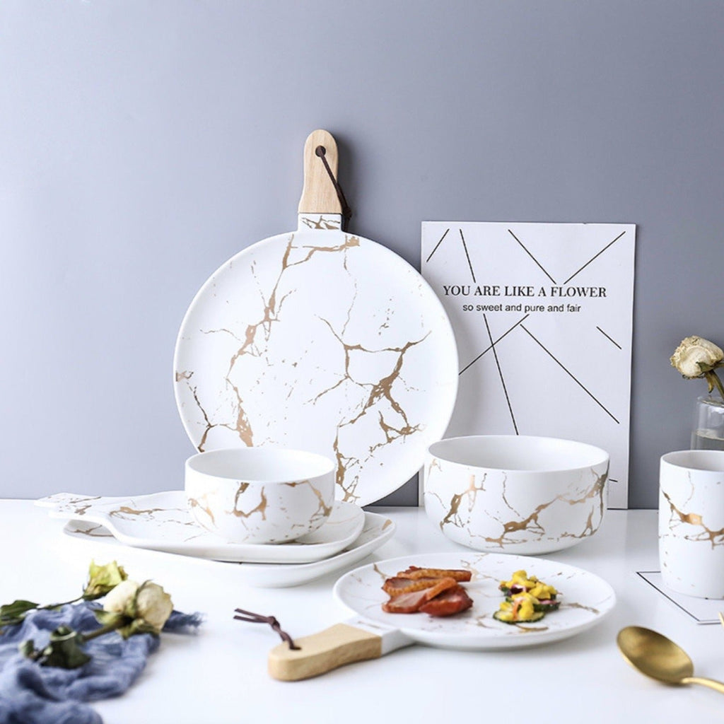 White Marble Bowl 400 ml Nestasia