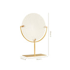 White Ribbed Disc Home Decor Nestasia