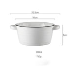 White Serving Bowl Nestasia