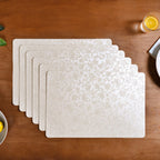 White Flower Placemat Set Of 6 Nestasia