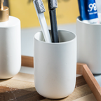 White Bathroom Accessories Set Nestasia