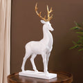 Snow Reindeer Showpiece White Large Nestasia