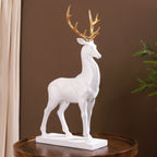 Snow Reindeer Showpiece White Large Nestasia