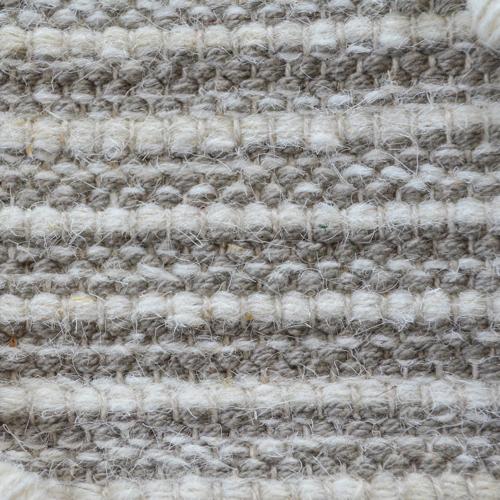 BOHO Vincent Hand Woven Rug - Grey & White Nestasia