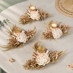 Whitney Dried Flower Tealight Holder Set Of 4 Nestasia