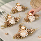 Whitney Dried Flower Tealight Holder Set Of 4 Nestasia