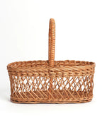 Versatile Wicker Hamper Basket for Fruits, Snacks, and Eco-Friendly Home Storage