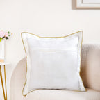 Wild Petals Embroidered Cotton Cushion Cover 40x40cm Nestasia
