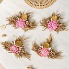 Wildera Organic Handmade Tealight Holder Pink Set Of 4 Nestasia