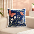 Wildflower Wings Embroidered Cushion Cover 40x40cm Nestasia