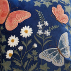 Wildflower Wings Embroidered Cushion Cover 40x40cm Nestasia