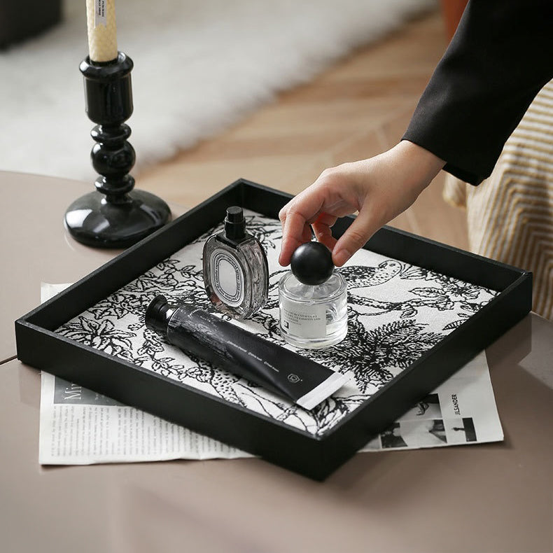 Wildlife Print Desk Organizer Tray Square Nestasia