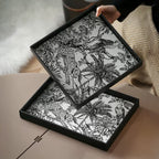 Wildlife Print Desk Organizer Tray Square Nestasia