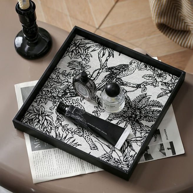 Wildlife Print Desk Organizer Tray Square Nestasia