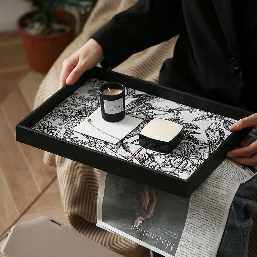 Wildlife Print Desk Organizer Tray Rectangle Nestasia