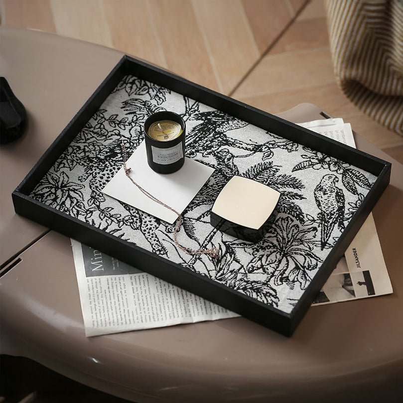 Wildlife Print Desk Organizer Tray Rectangle Nestasia