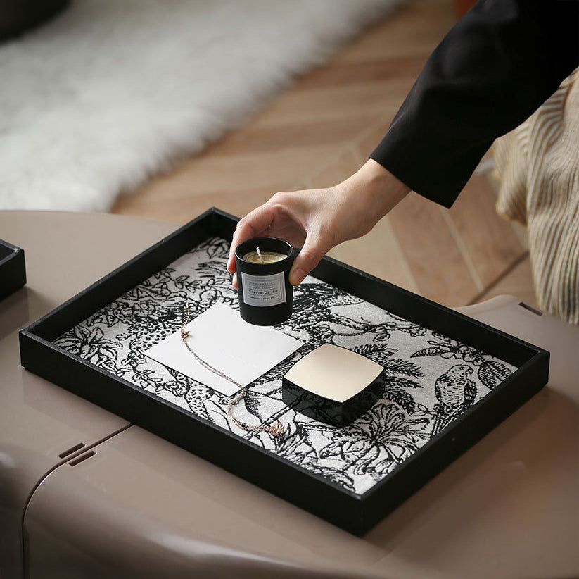 Wildlife Print Desk Organizer Tray Rectangle Nestasia