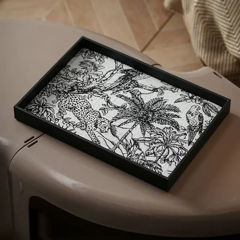 Wildlife Print Desk Organizer Tray Rectangle Nestasia