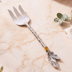 Willow Salad Serving Fork And Spoon Set Of 2 Nestasia