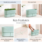Window Box Planter With Stand Mint Nestasia