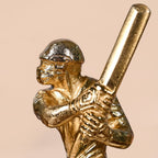 Winning Batsman Living Room Metal Decor In Gold Nestasia