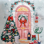 Winter Wonderland Embroidered Cushion Cover 40x40cm Nestasia