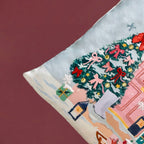 Winter Wonderland Embroidered Cushion Cover 40x40cm Nestasia