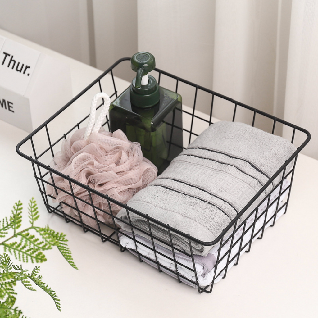 Wire Basket Black Nestasia