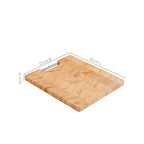 Wooden Platter With Metal Handle 12 Inch Nestasia