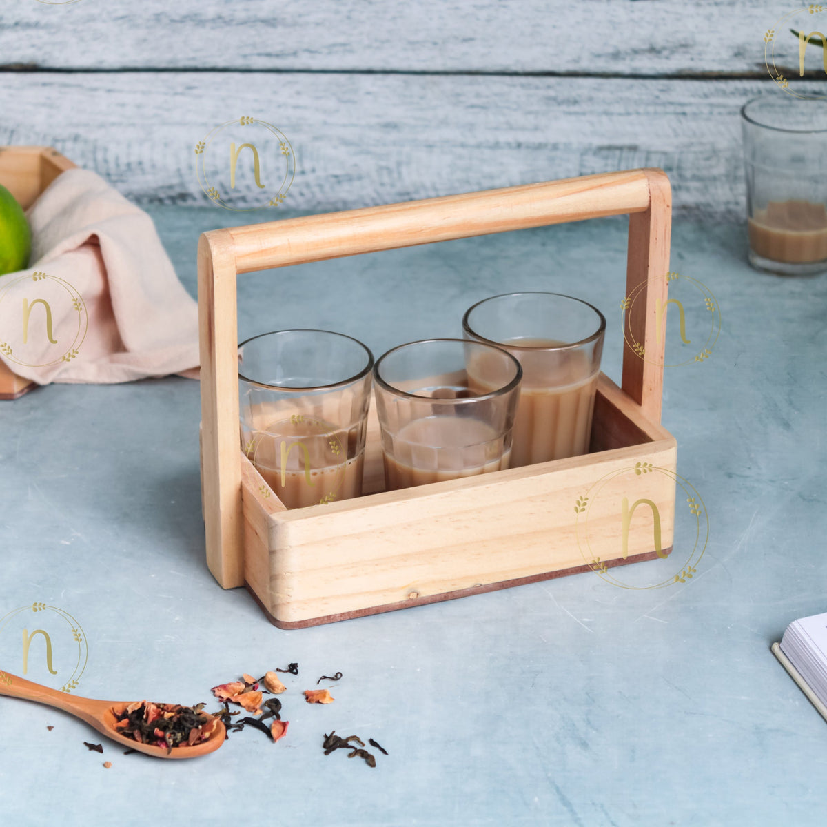 Wooden Caddy Nestasia