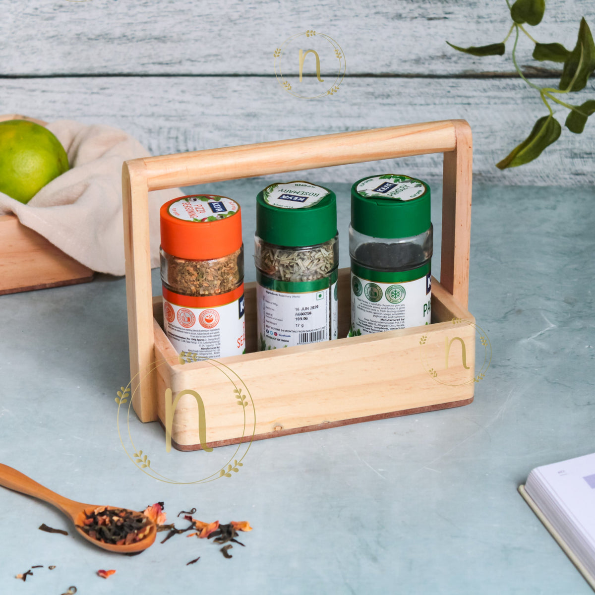 Wooden Caddy Nestasia