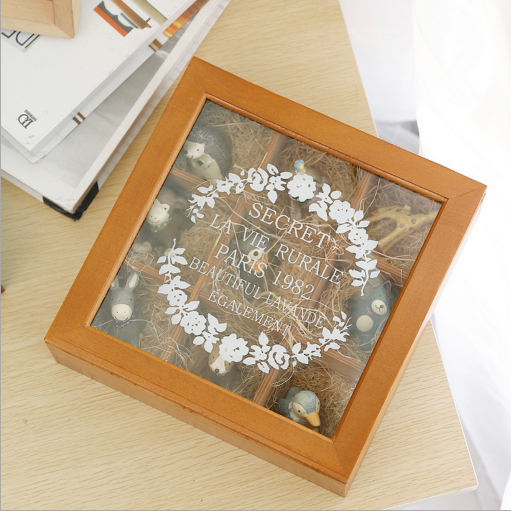 Wooden Lid Box Nestasia