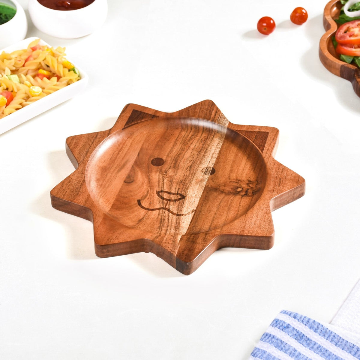 Lion Shaped Wooden Platter Nestasia