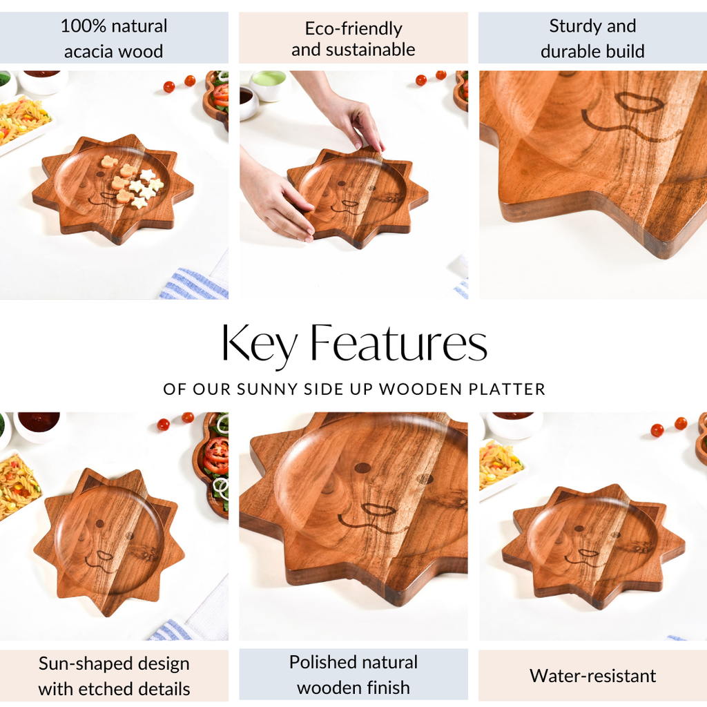 Lion Shaped Wooden Platter Nestasia