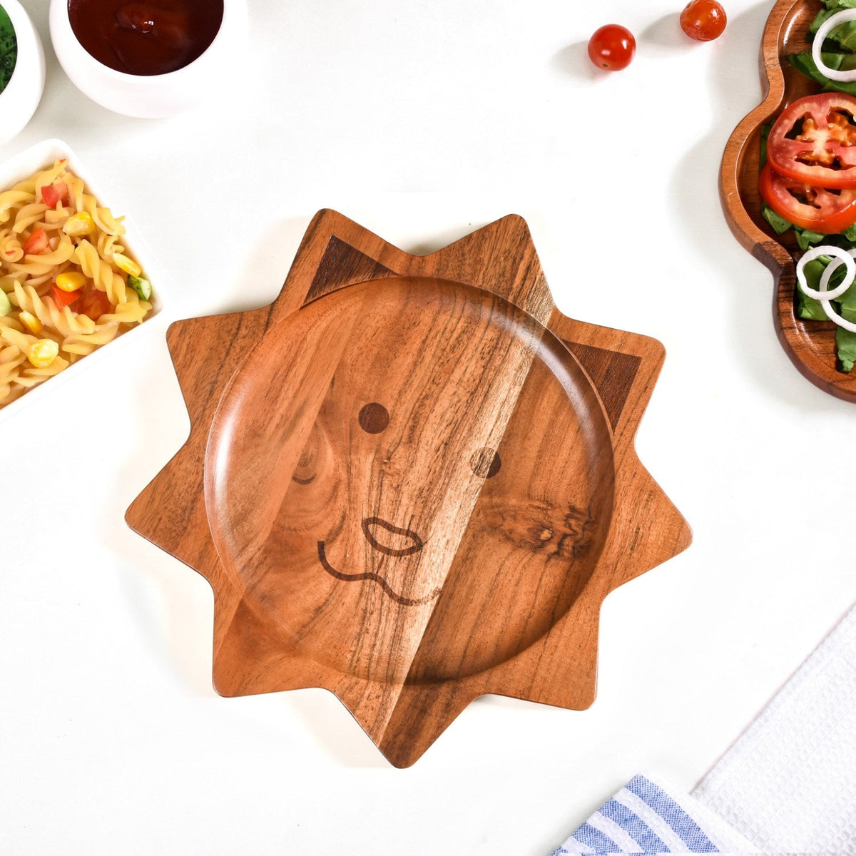 Lion Shaped Wooden Platter Nestasia