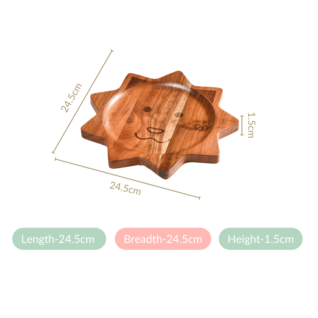 Lion Shaped Wooden Platter Nestasia