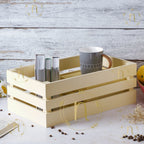 White Wooden Storage Crate Nestasia