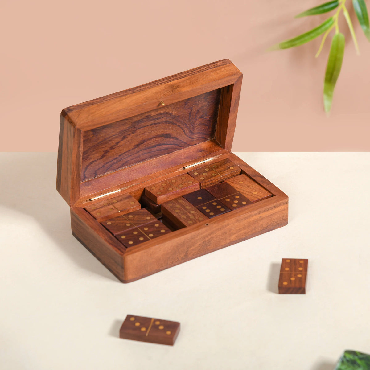 Handcrafted Wooden Dominos Game Nestasia