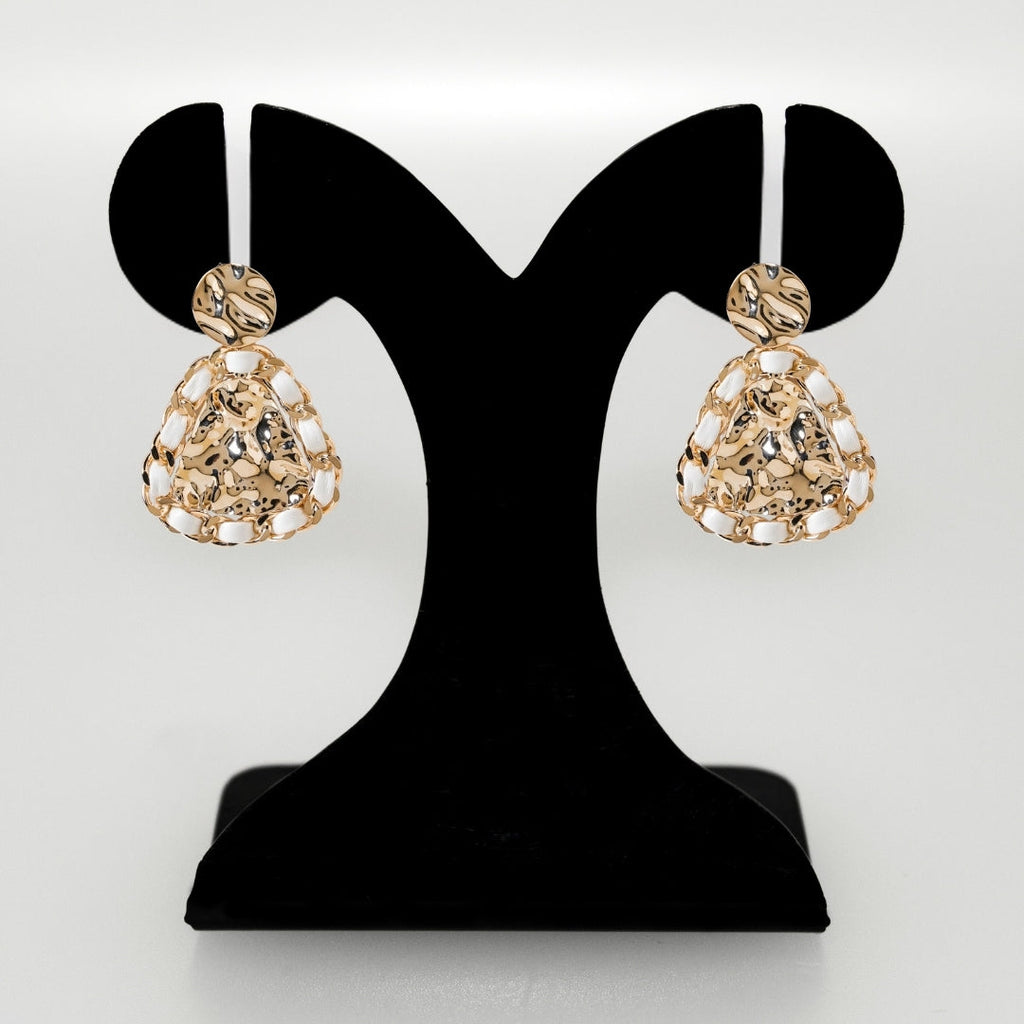 Woven Hammered Danglers Nestasia