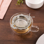 Wreath Hands Free Stainless Steel Tea Strainer 10x7cm Nestasia